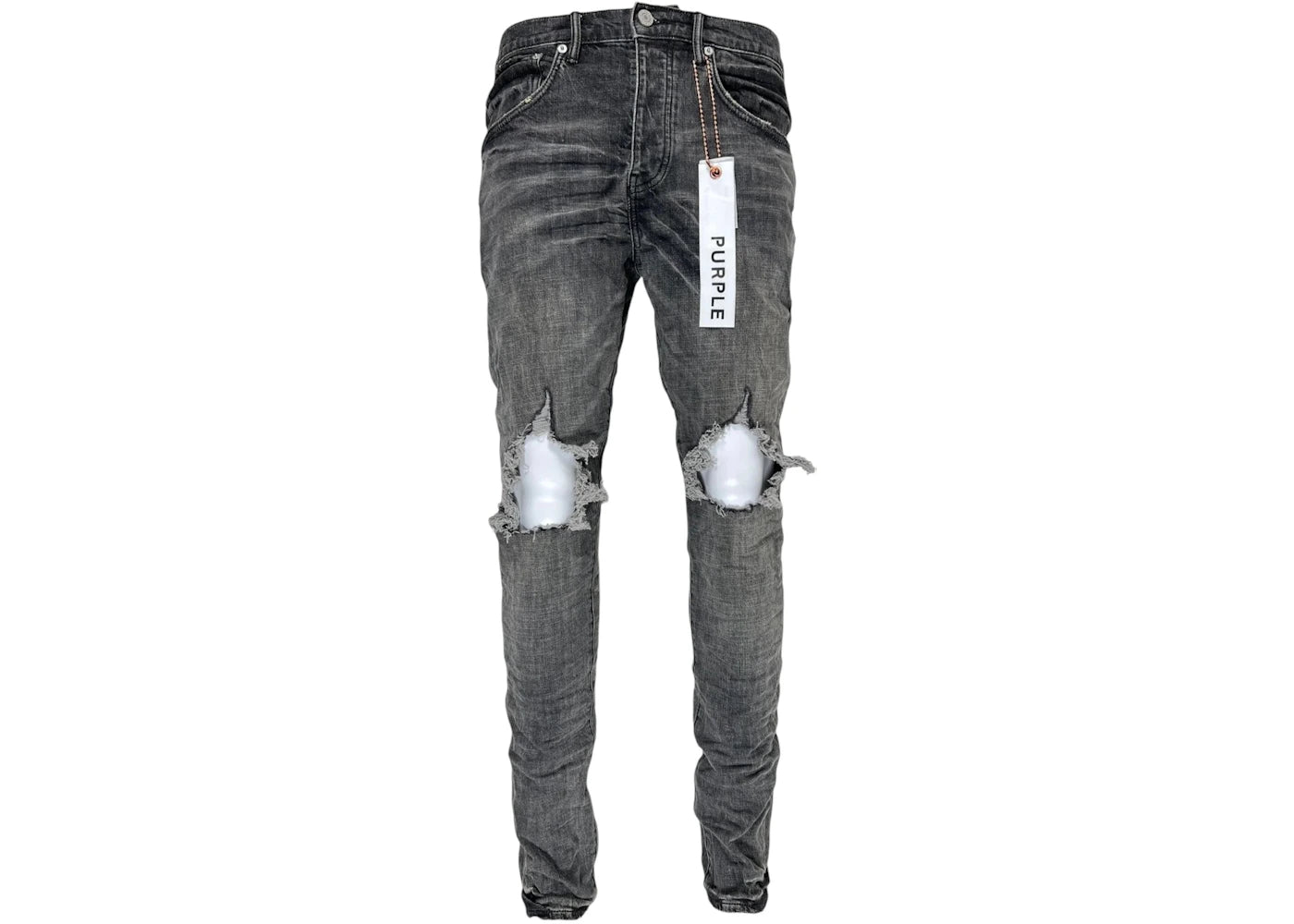 Purple Brand Grey Dirty Blowout Jean Black
