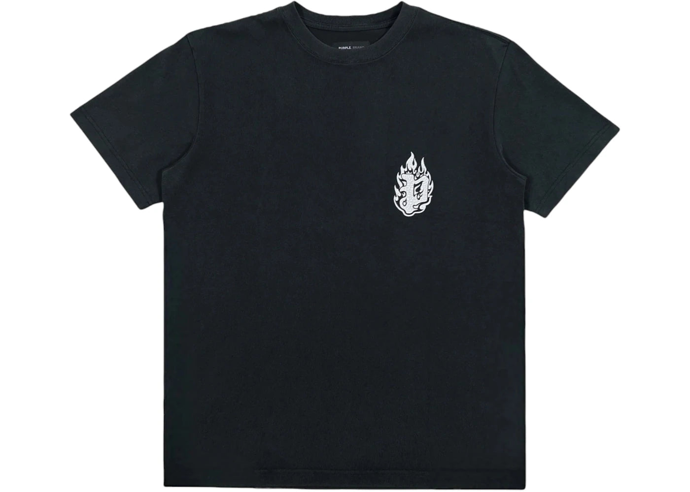 Purple Brand HWT Logo Jersey S/S Tee Black/White