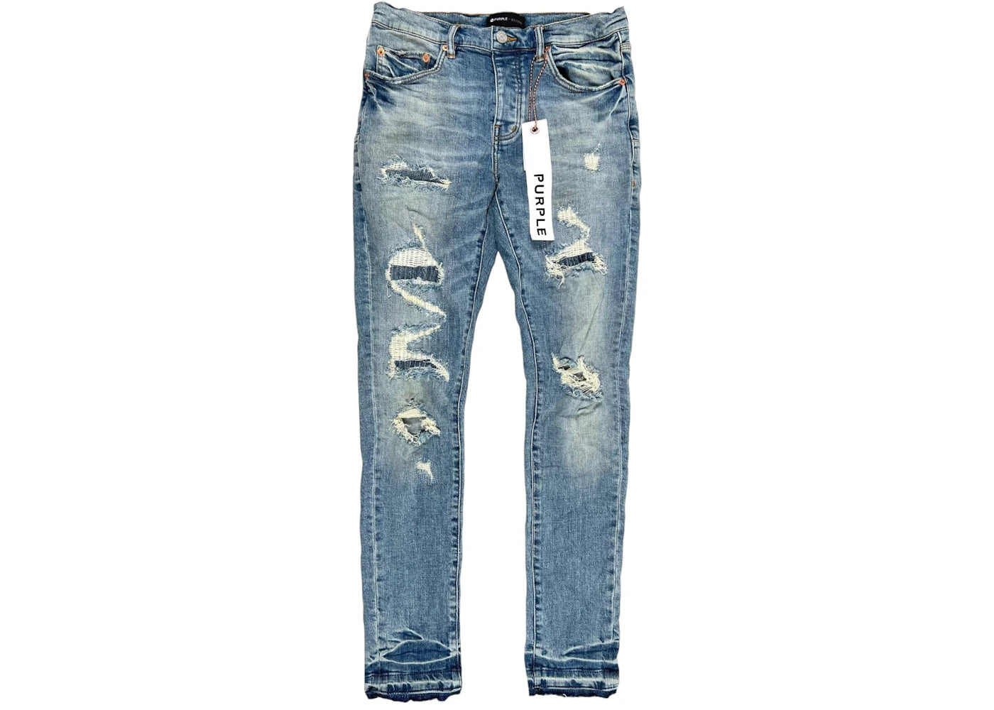 Purple Brand Light Indigo Vintage Jeans Light Blue