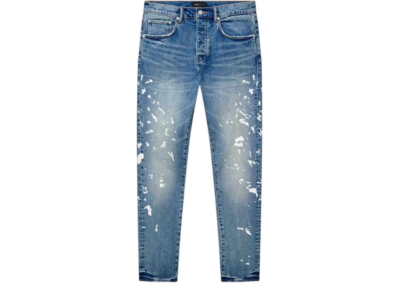 Purple Brand Manganese Paint Embroidered Jeans Indigo