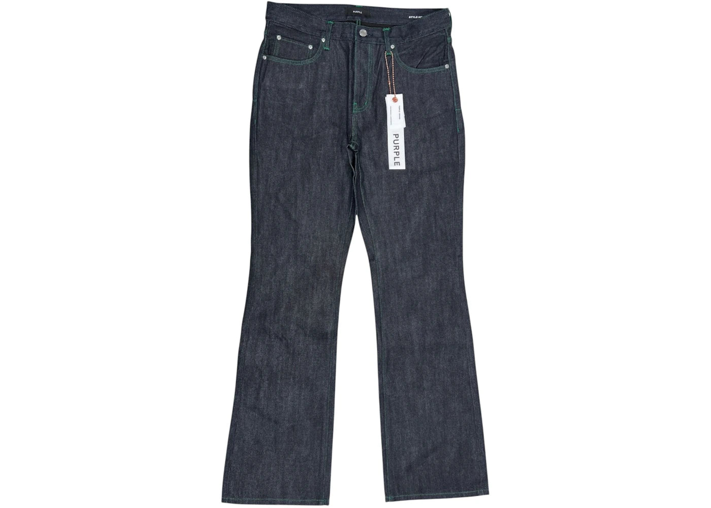 Purple Brand P026-FLRW425 Bootcut Raw Jeans Dark Indigo