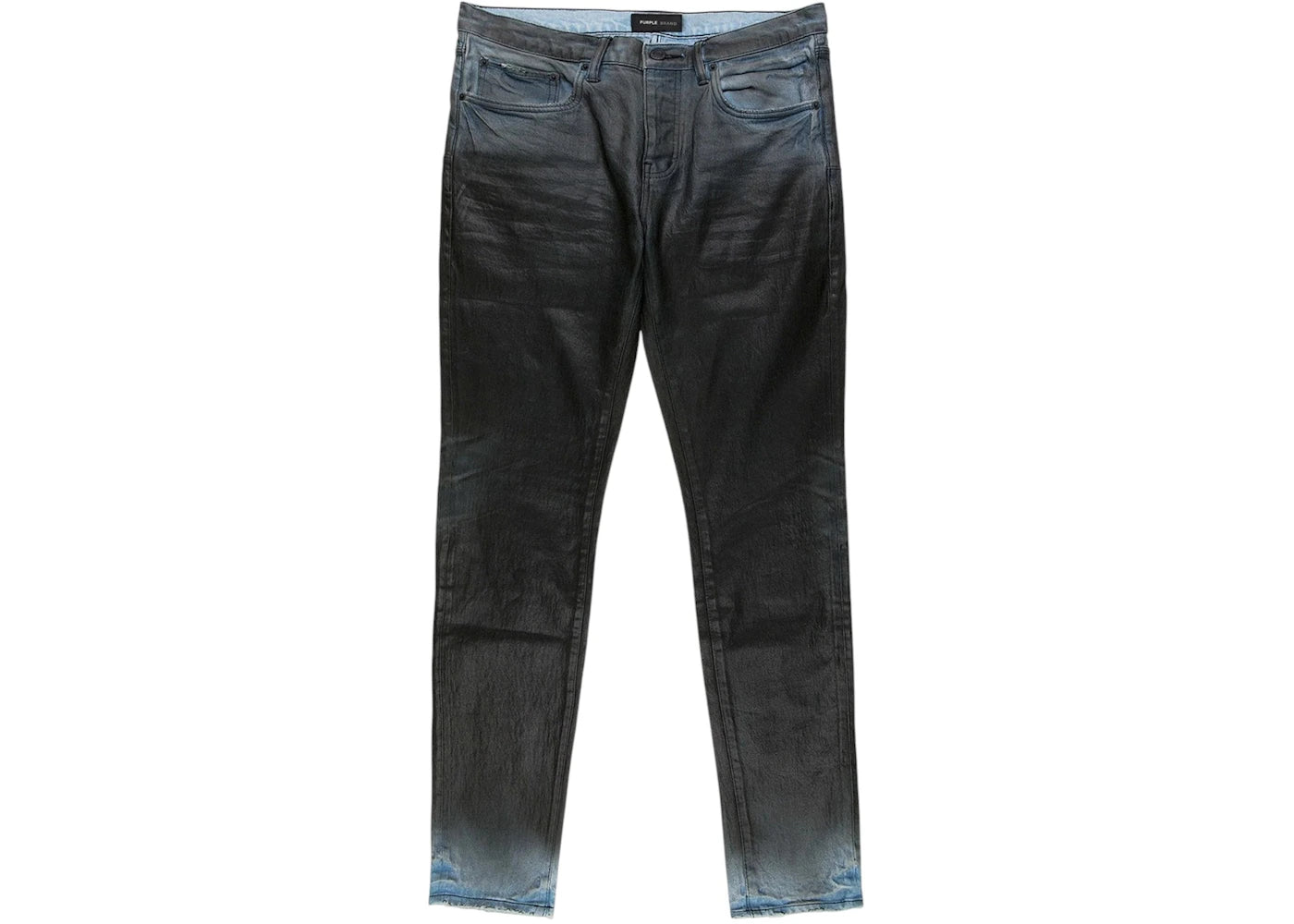 Purple Brand Skinny Black Coated Jeans Black