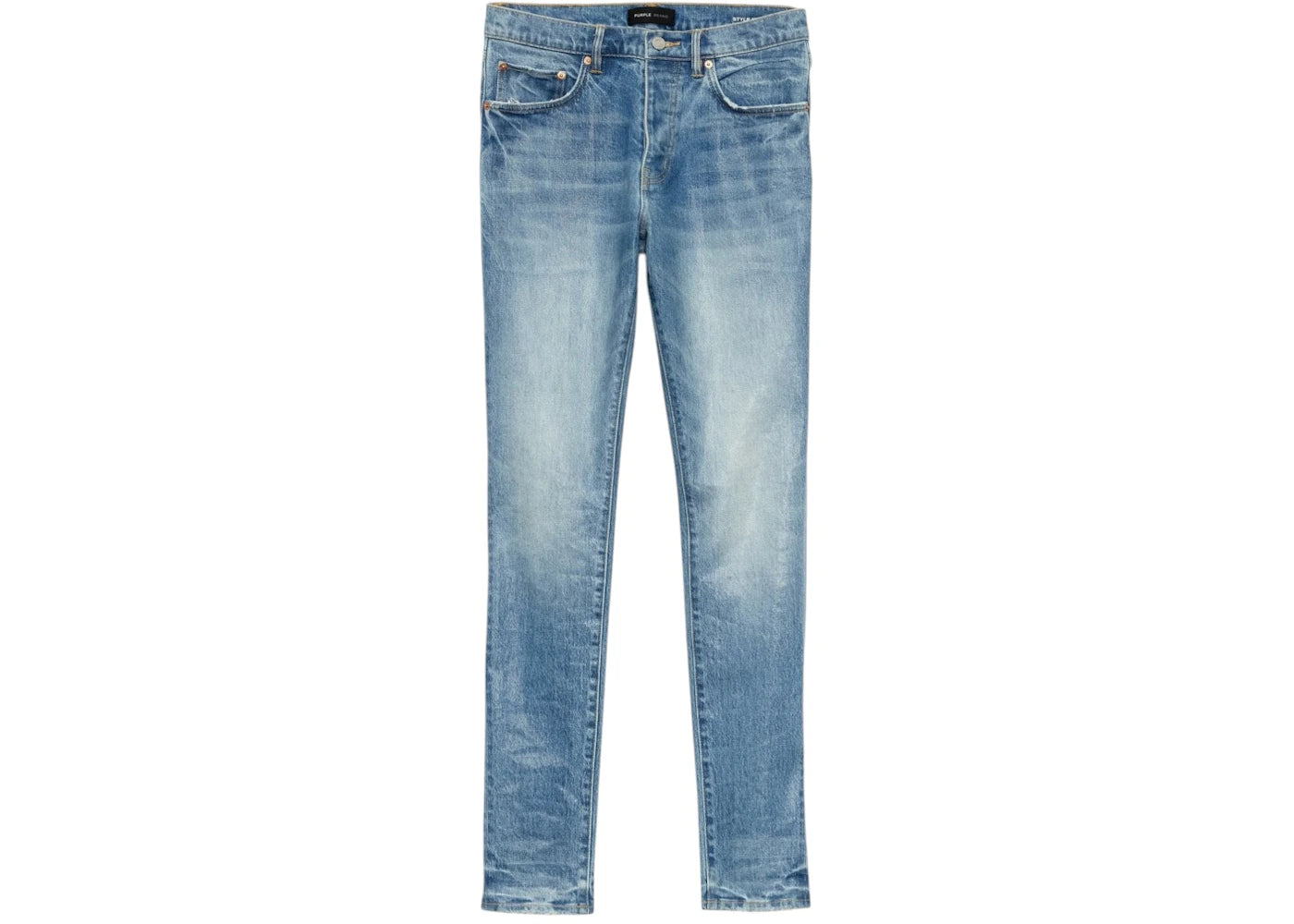 Purple Brand Skinny Coated Jeans Light Indigo