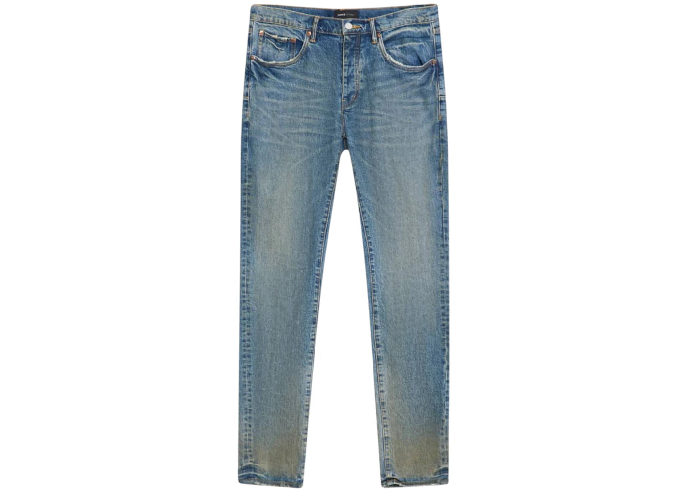 Purple Brand Skinny Cracked Bronze Denim Jean Indigo