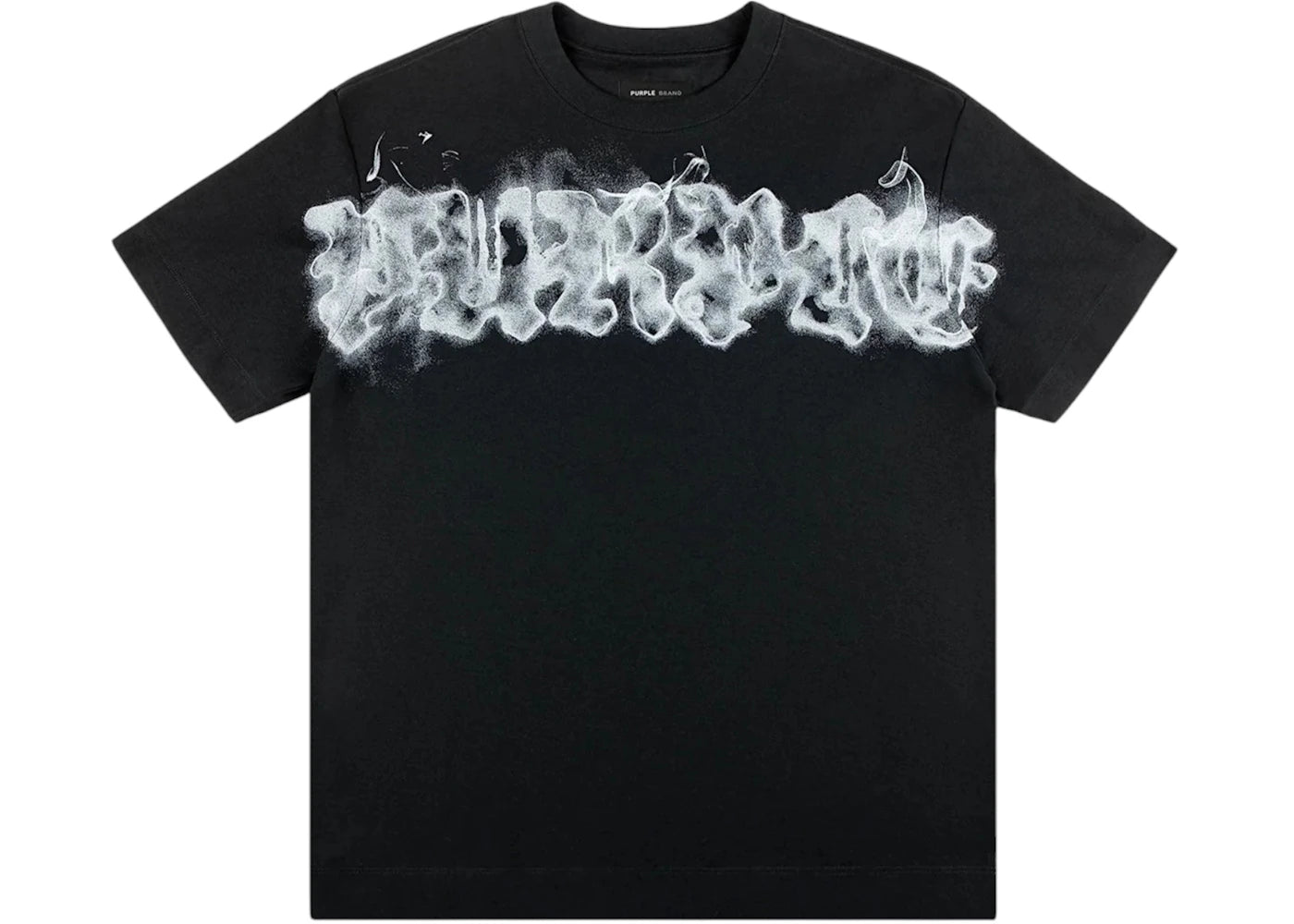 Purple Brand Smoke Textured Jersey Tee Black