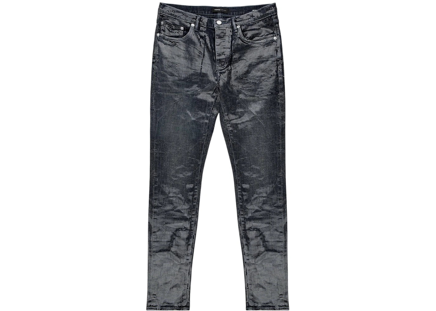 Purple Brand Tiled Overlay Jean Black