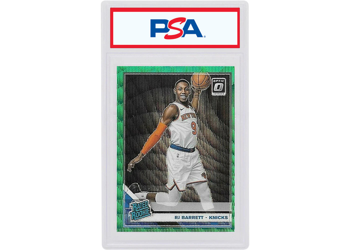 RJ Barrett 2019 Donruss Optic Fanatics Box Set Green Wave Rookie #178 (PSA or BGS Graded)