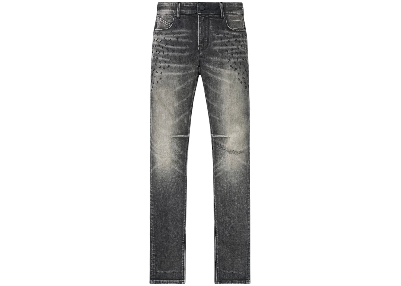 RtA Bryant Skinny Ash Storm Cross Jeans Ash Storm