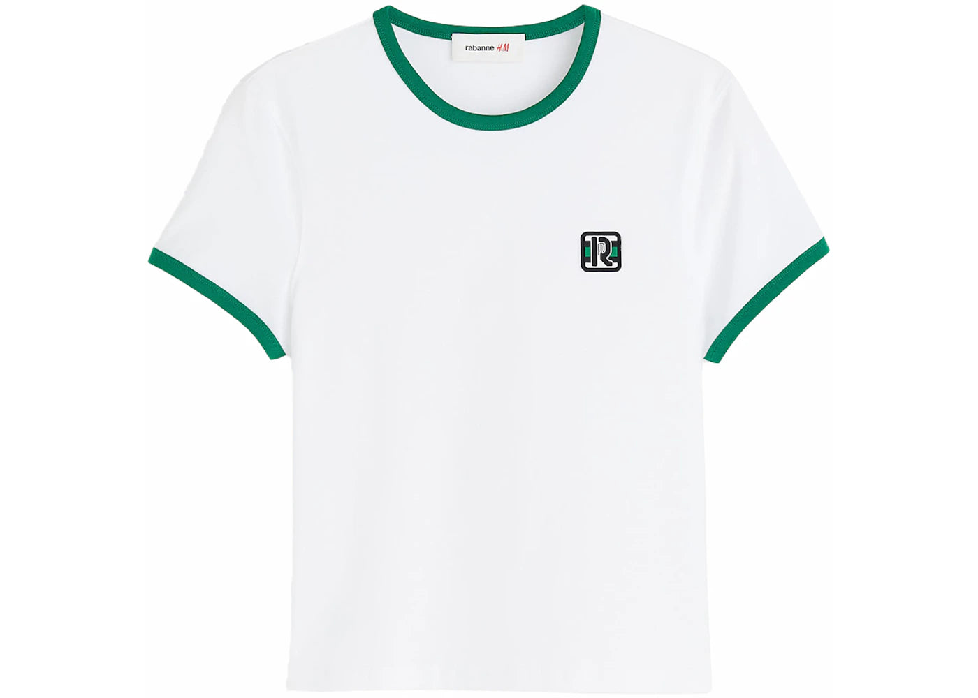Rabanne H&M Applique T-Shirt (Mens) White/Green