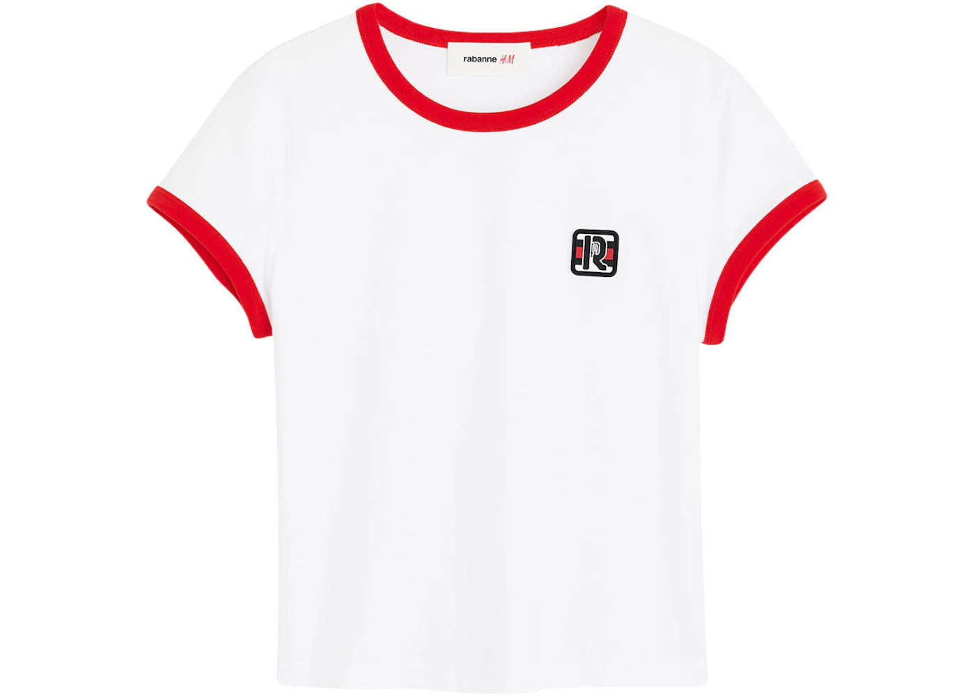Rabanne H&M Appliqued T-Shirt White