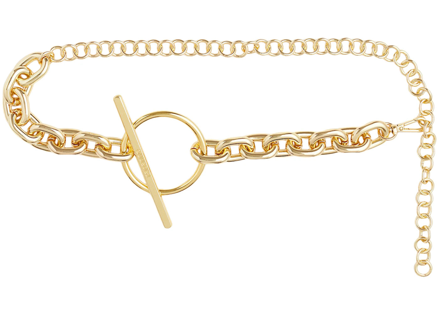 Rabanne H&M Buckle-Detail Chain Waist Belt Gold