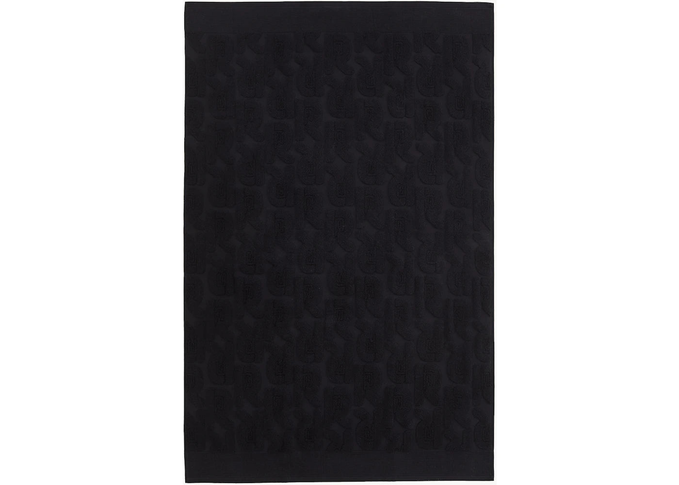 Rabanne H&M Cotton Terry Bath Towel Black