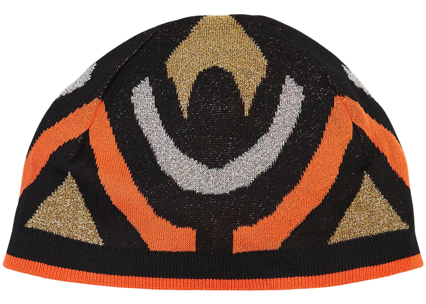 Rabanne H&M Glittery Jacquard-Knit Beret Black Multicolor