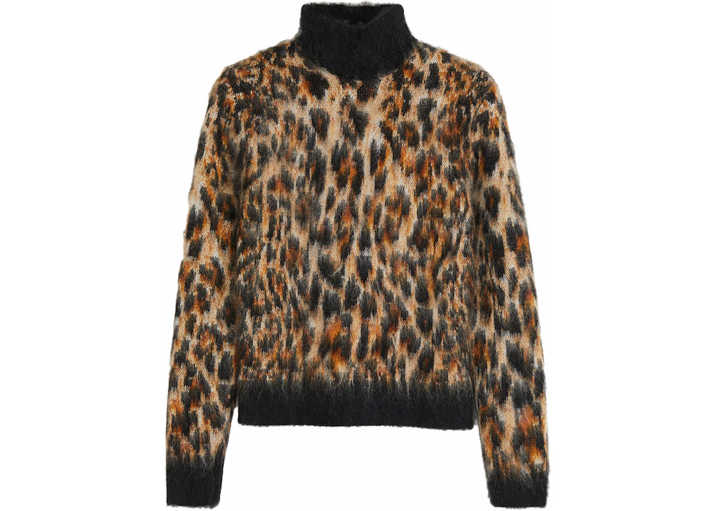 Rabanne H&M Mohair-Blend Jacquard-Knit Sweater (Mens) Leopard