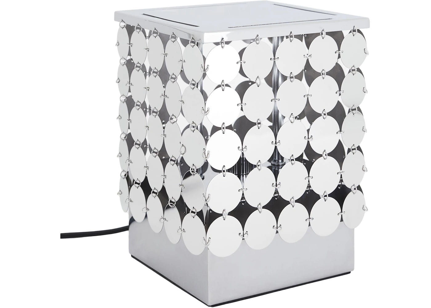 Rabanne H&M Sequin-Disc Table Lamp Silver