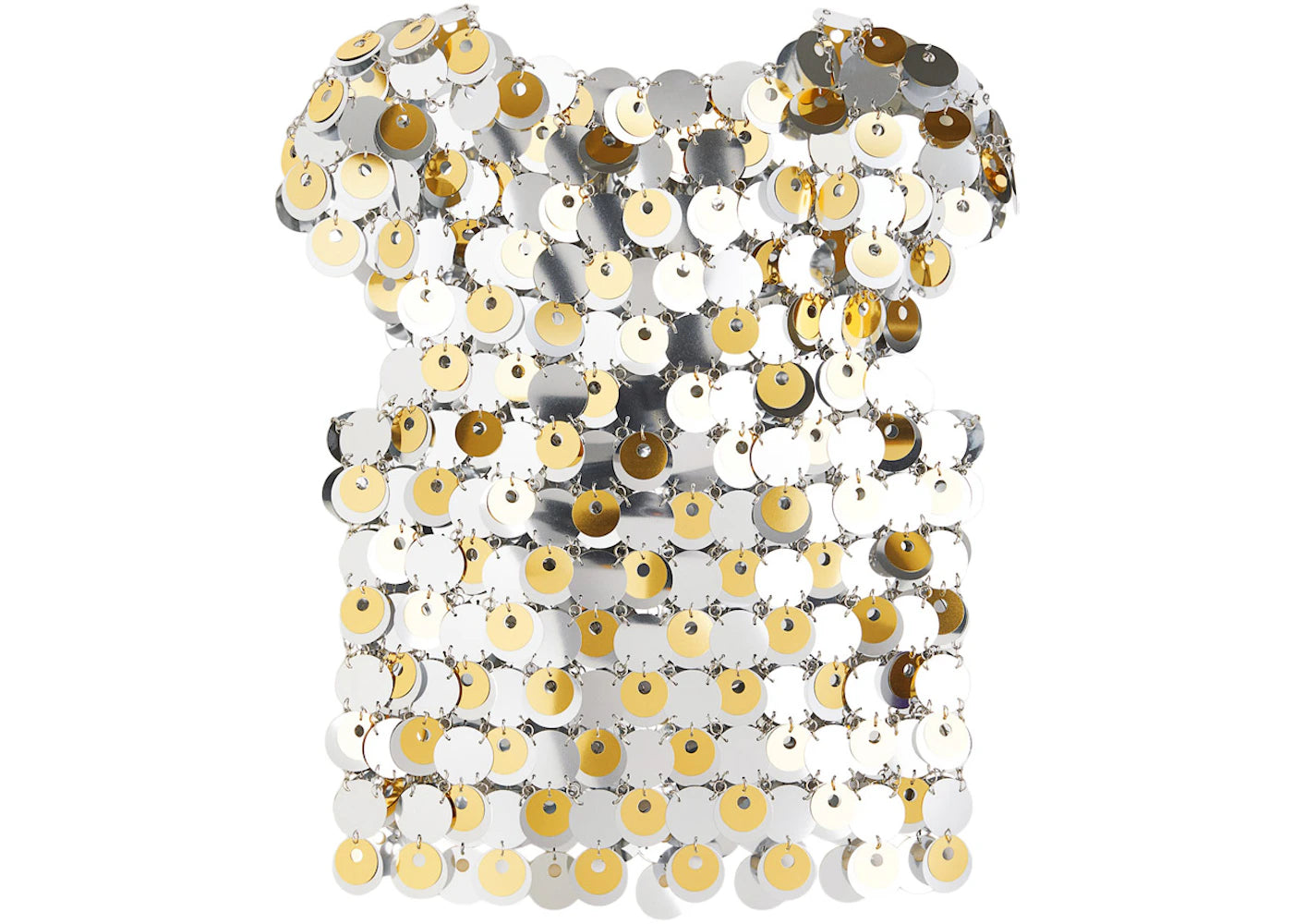 Rabanne H&M Sequin-Disc Top Silver/Gold