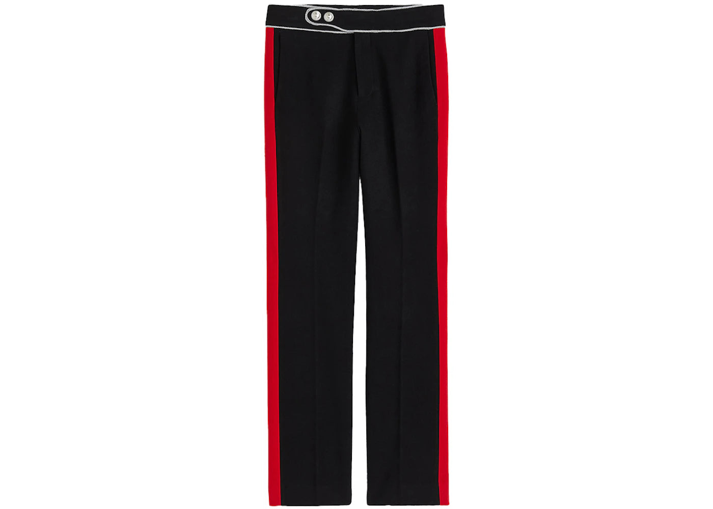 Rabanne H&M Wool Pants with Side Stripes (Mens) Navy