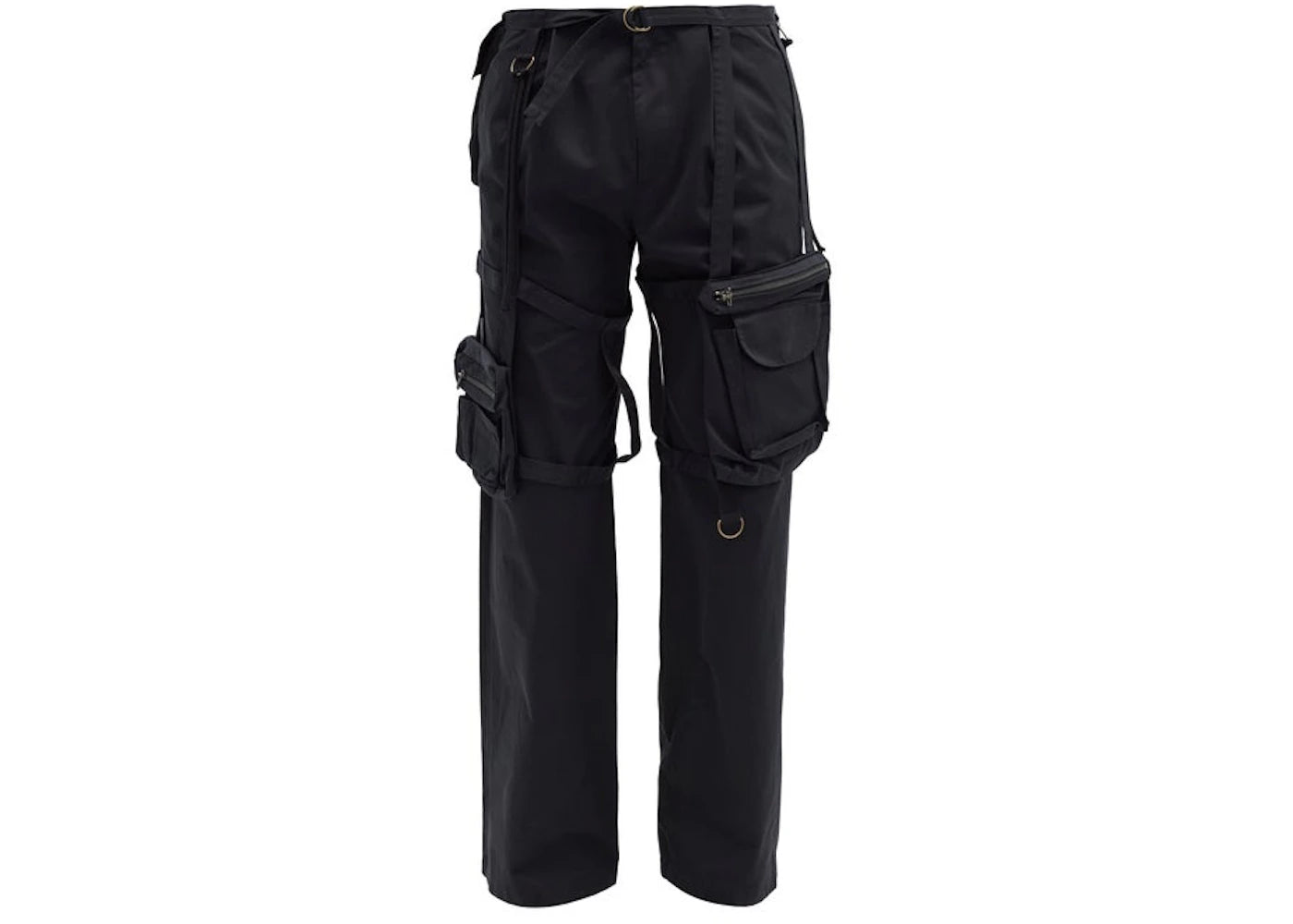 Raf Simons Archive Redux SS03 Cargo-Pocket Cotton Canvas Trousers Black