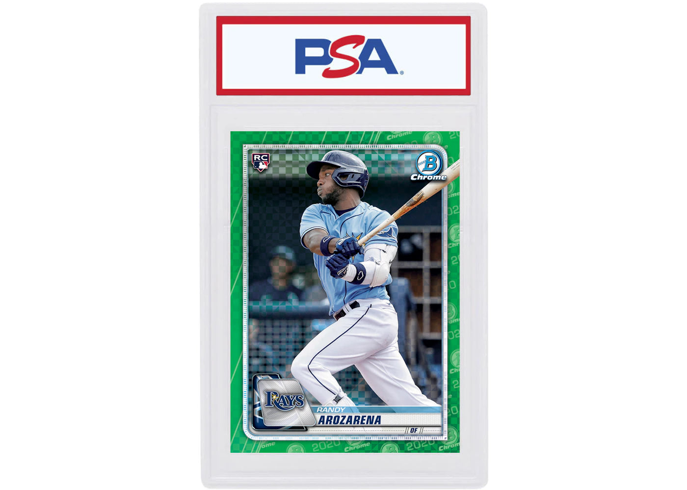 Randy Arozarena 2020 Bowman Chrome X Rookie Green X-Fractor /31 #11 (PSA or BGS Graded)