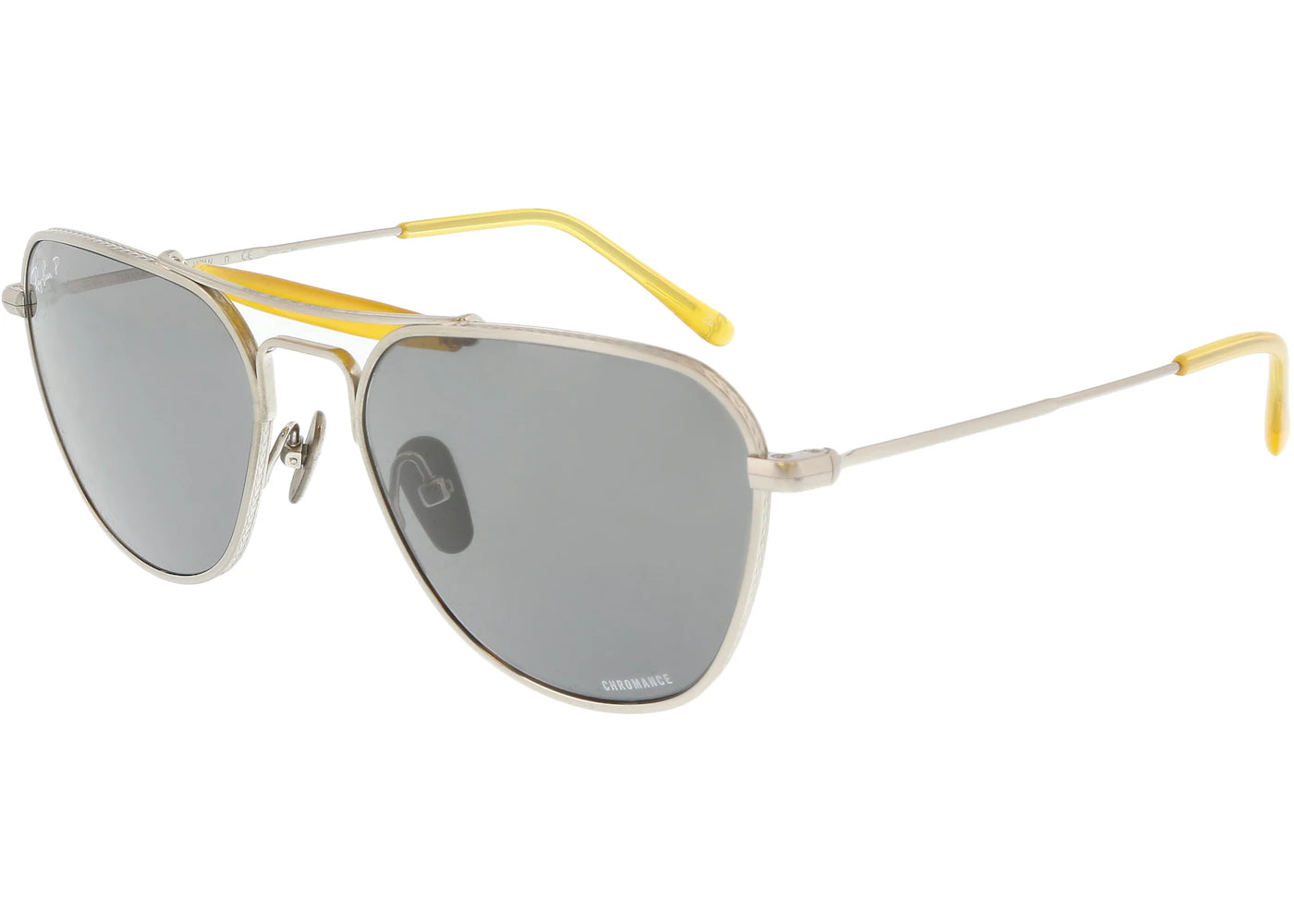 Ray-Ban Aviator Sunglasses Brushed Silver/Dark Grey (0RB8064 9206K8)