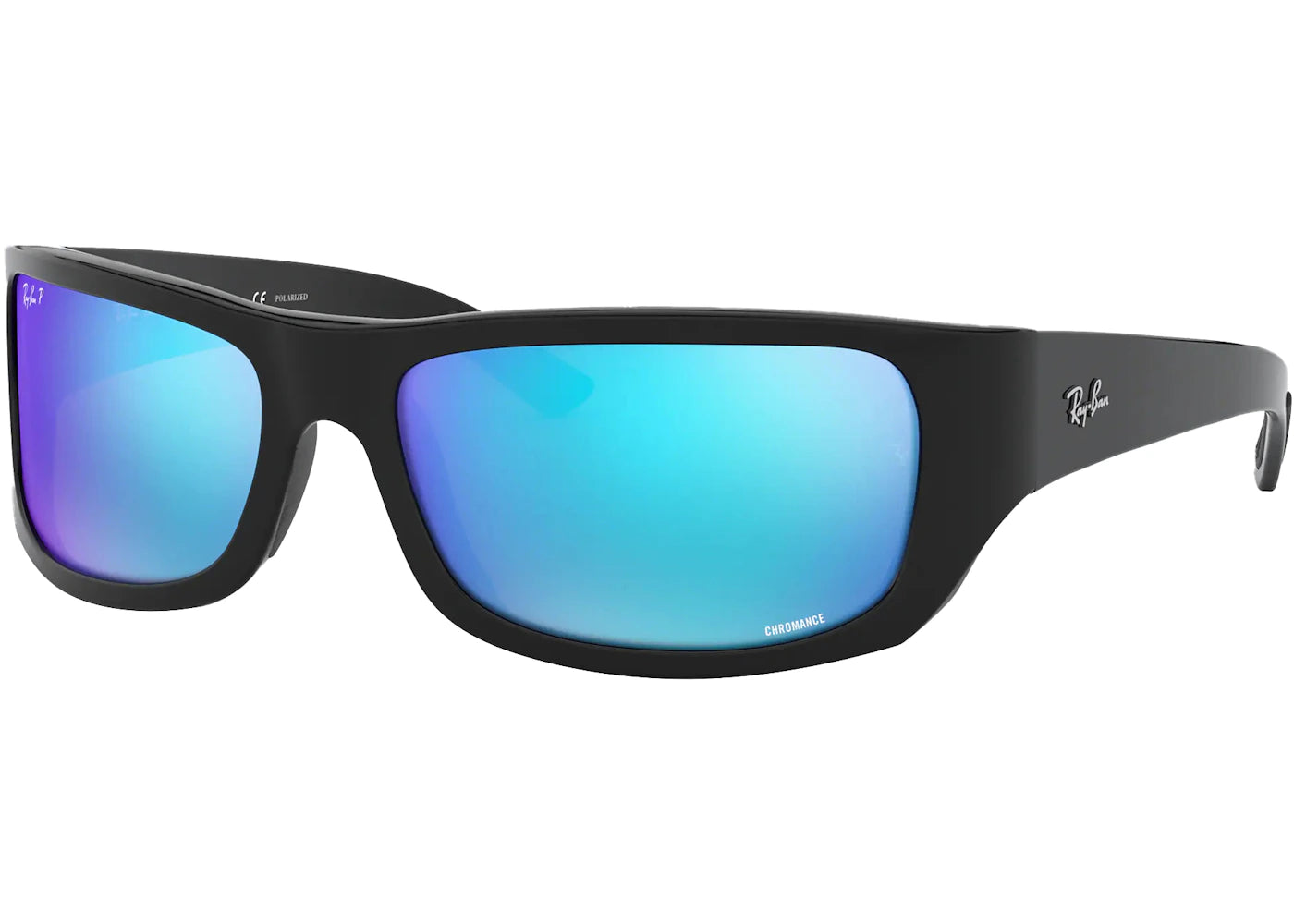 Ray-Ban Chromance Sunglasses Black/Green Mirror (RB4283CH)