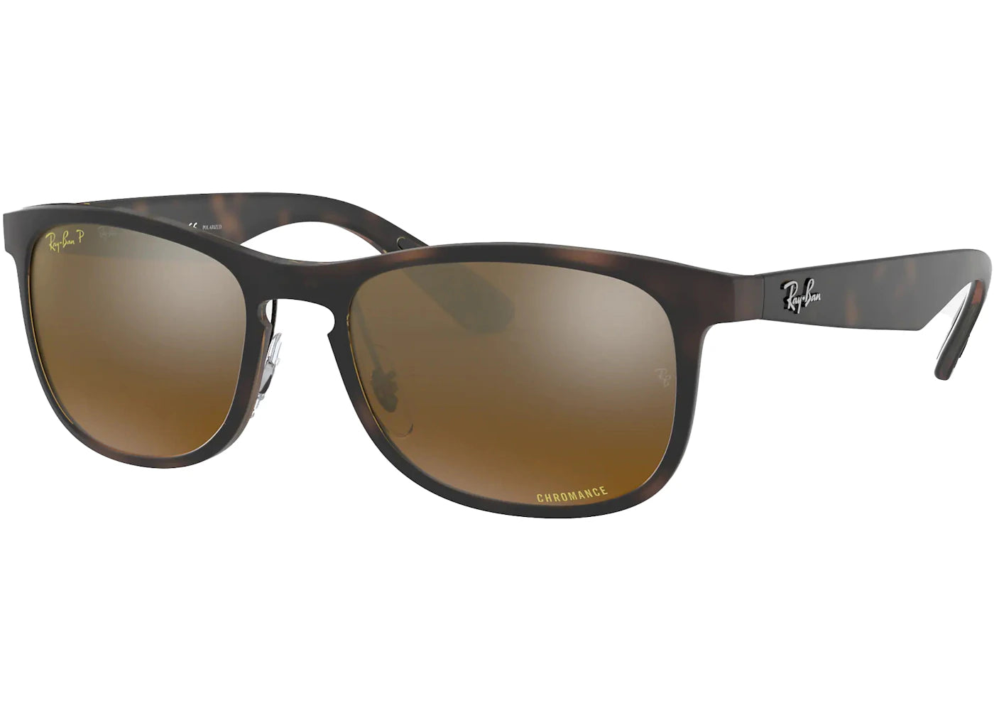 Ray-Ban Chromance Sunglasses Matte Tortoise/Bronze Gold Mirror (RB4263)