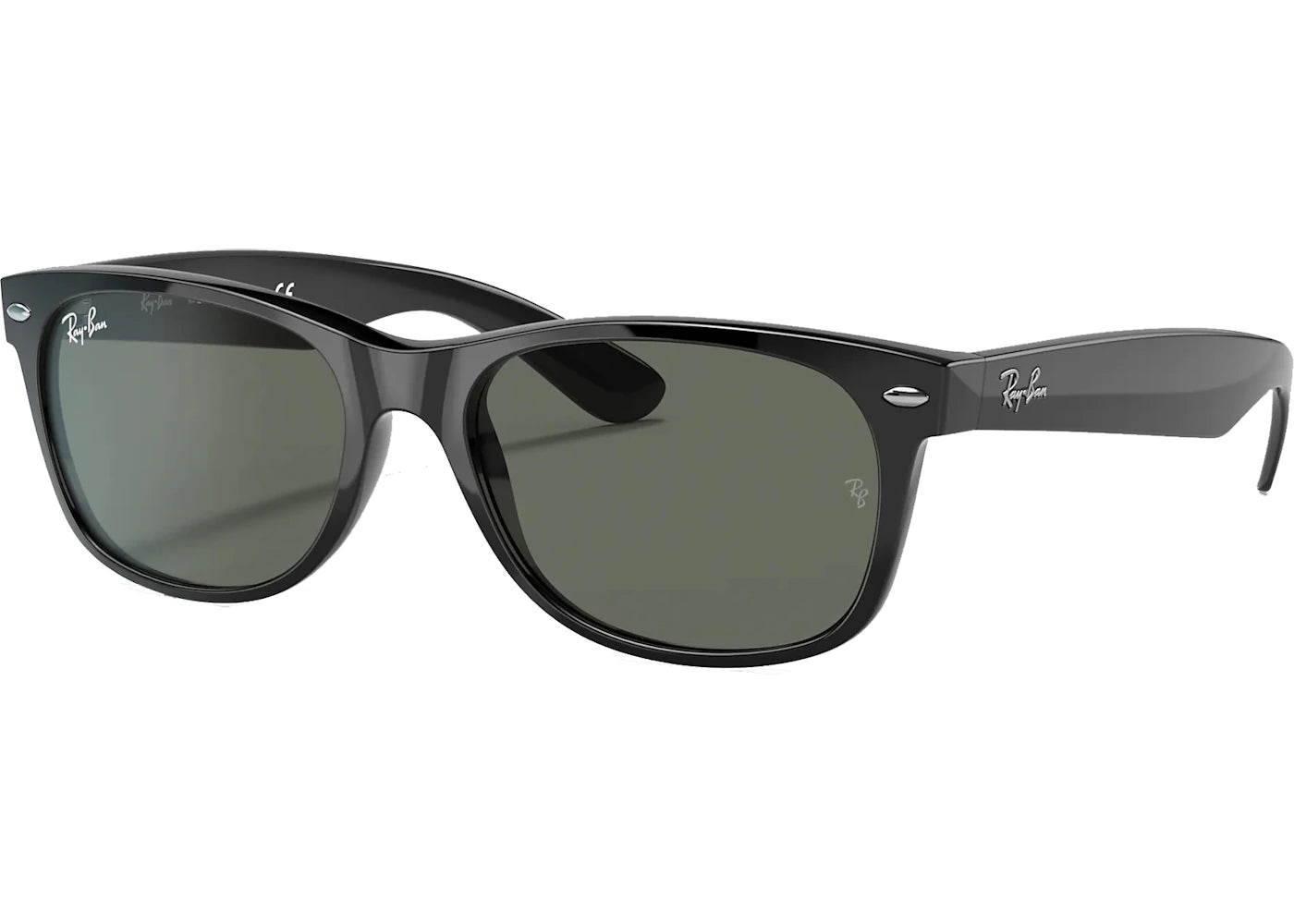 Ray-Ban New Wayfarer Sunglasses Black/Green (RB2132F)