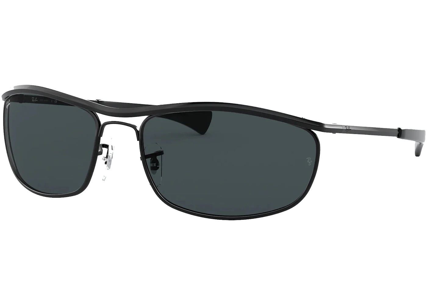 Ray-Ban Olympian Sunglasses Polished Black/Blue (RB3119)