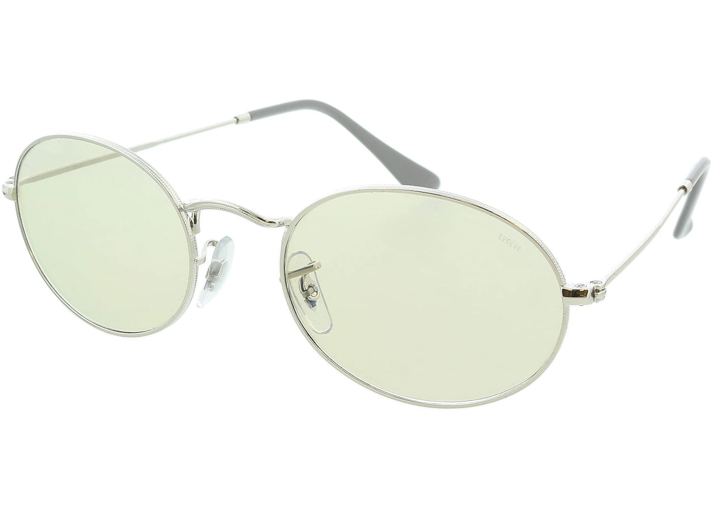 Ray-Ban Oval Sunglasses Silver (0RB3547 003/T2)