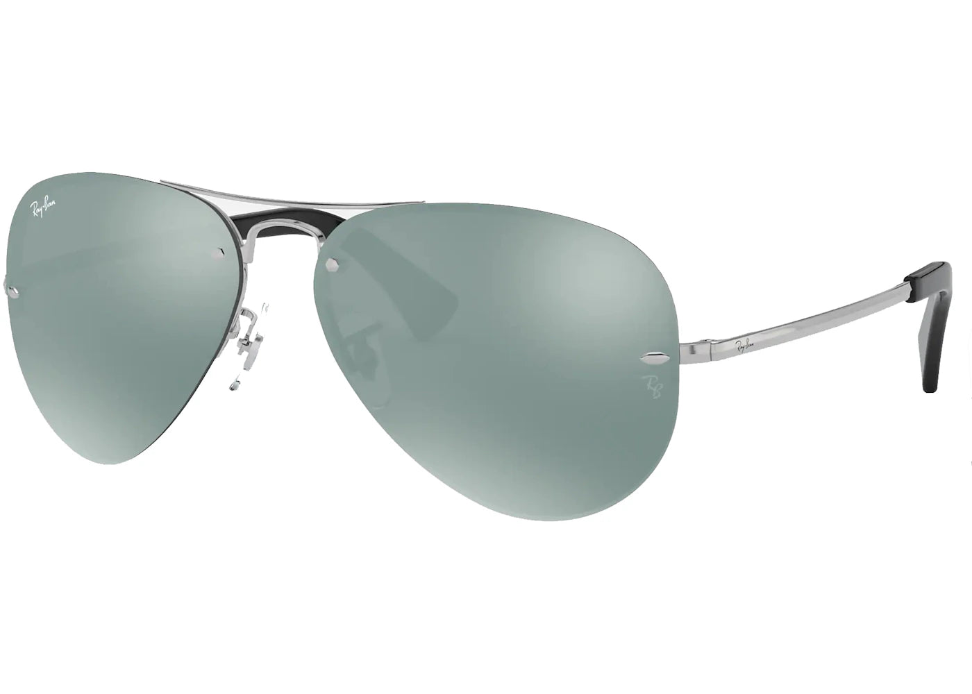 Ray-Ban RB3449 Sunglasses Polished Silver/Silver (RB3449)