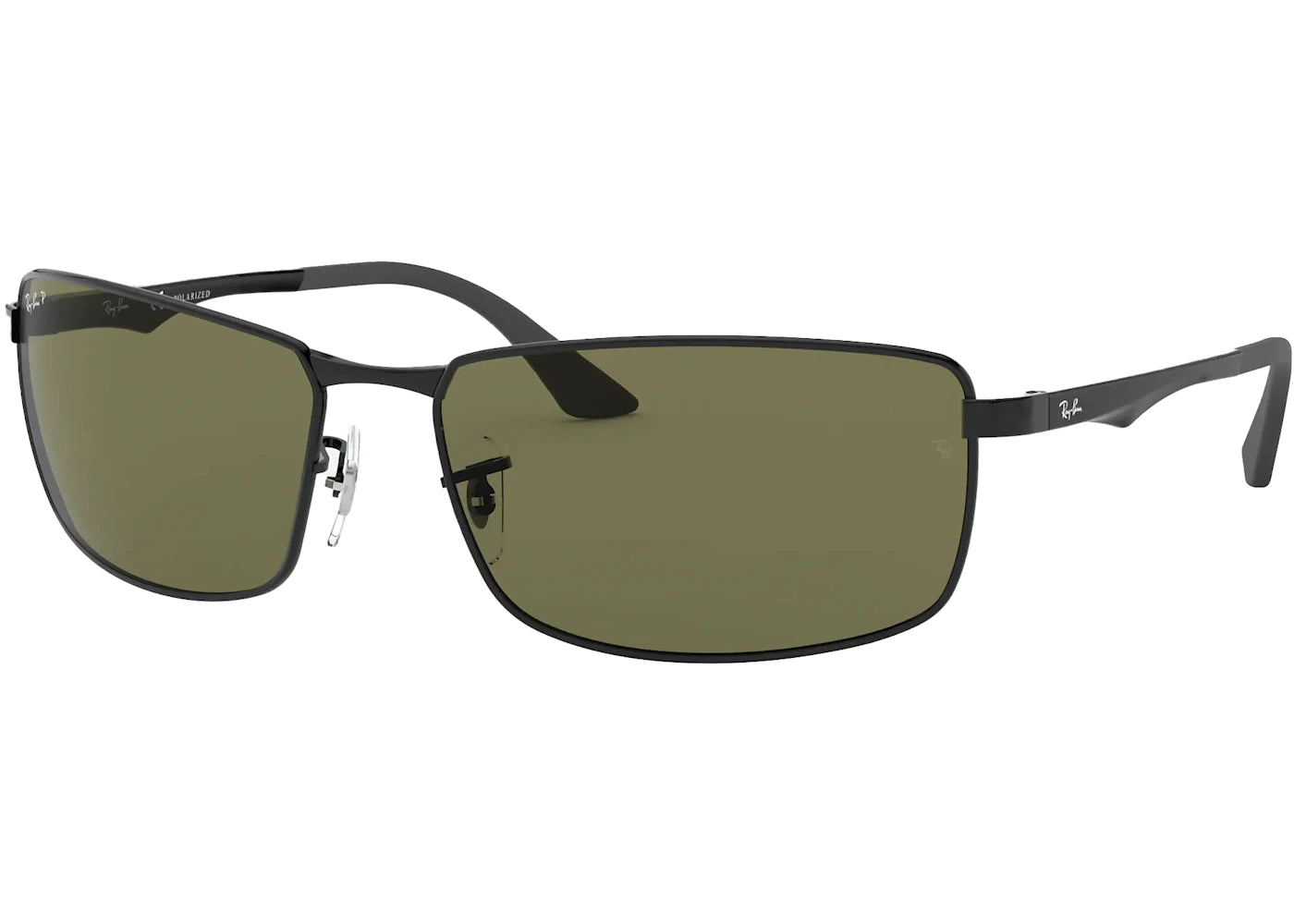 Ray-Ban RB3498 Sunglasses Black/Green (RB3498)
