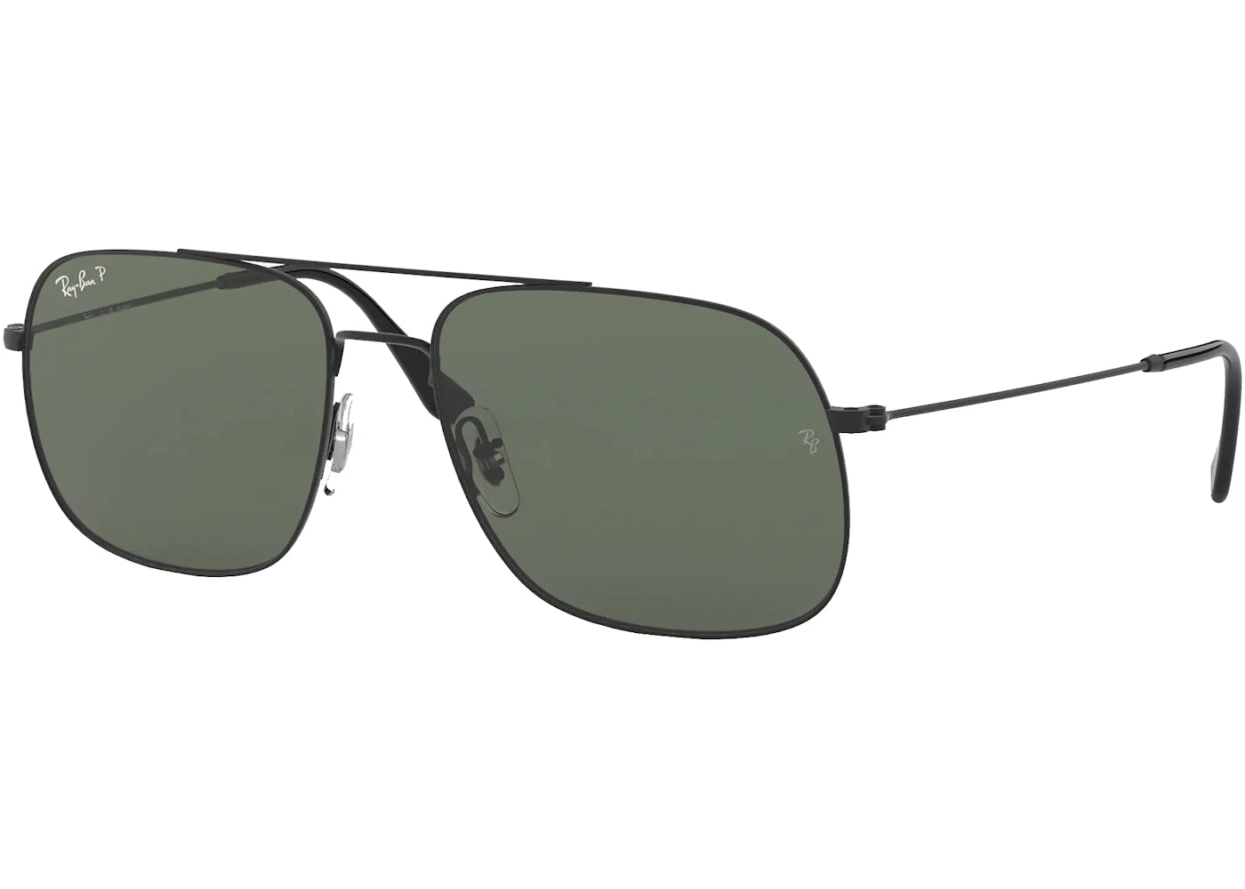 Ray-Ban RB3595 Sunglasses Black/Green (RB3595)
