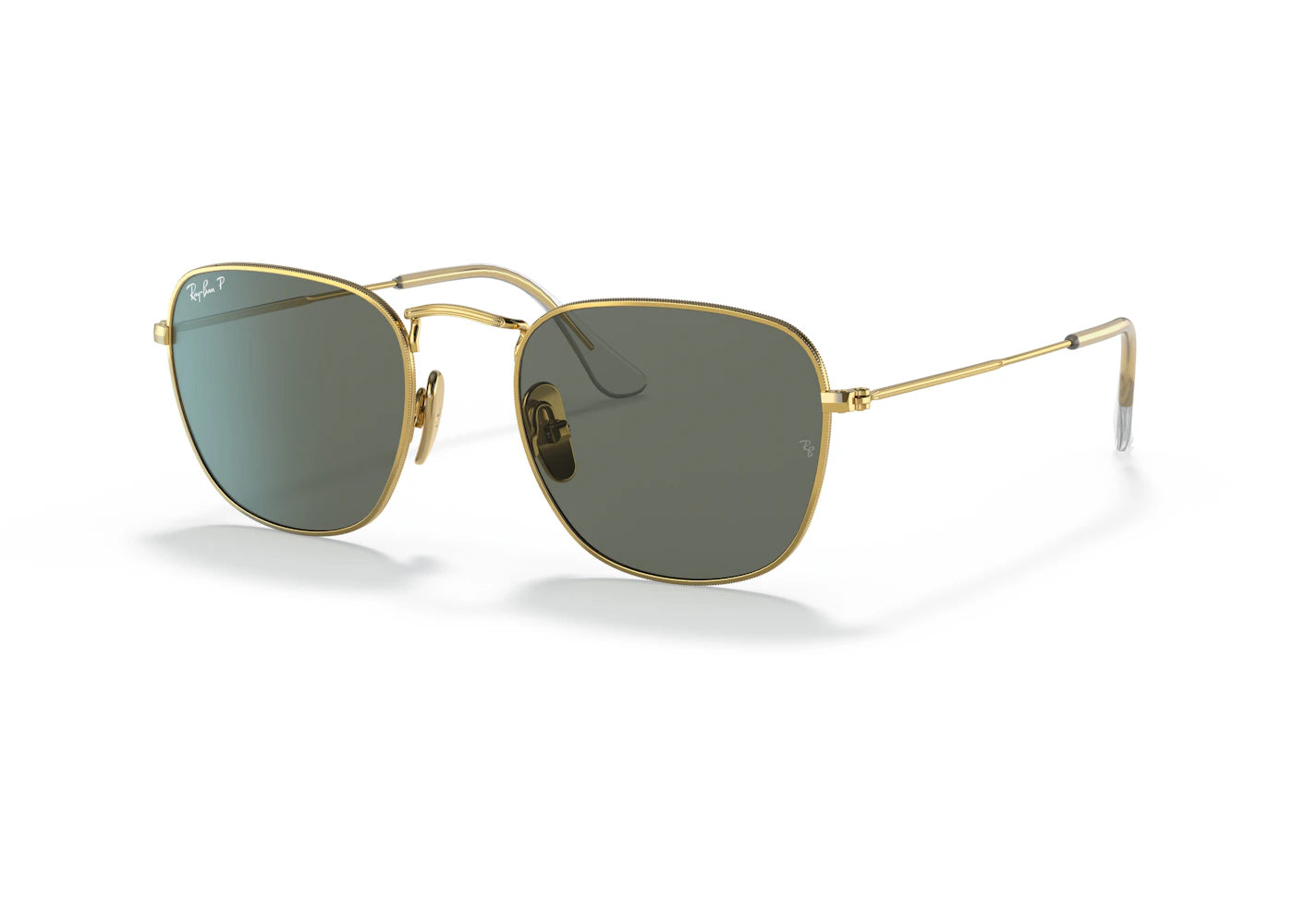 Ray-Ban Square Sunglasses Gold Titanium (0RB8157 921658)