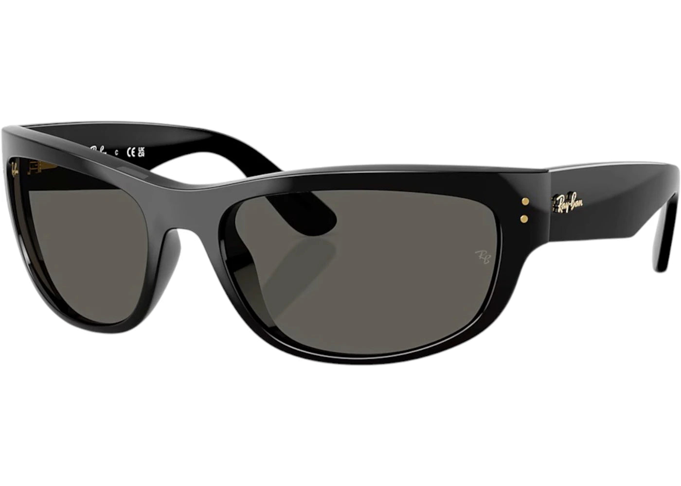 Ray-Ban x A$AP Rocky Mega Balorama Blacked Out Collection Sunglasses Black Dark Grey (RB2289 6826J5 63-19)
