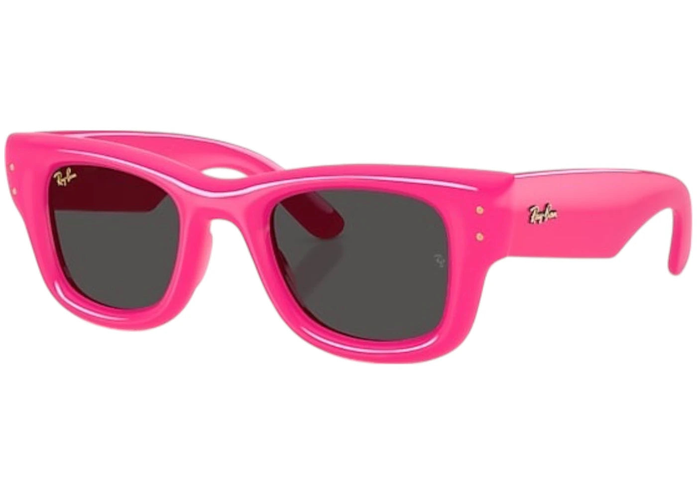 Ray-Ban x A$AP Rocky Wayfarer Puffer Sunglasses Polished Fucsia Ultra Black (RB4940)