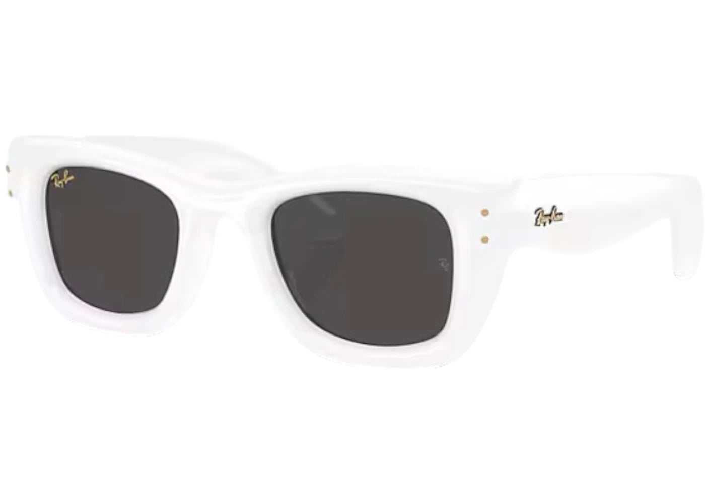 Ray-Ban x A$AP Rocky Wayfarer Puffer Sunglasses Polished White Ultra Black (RB4940)