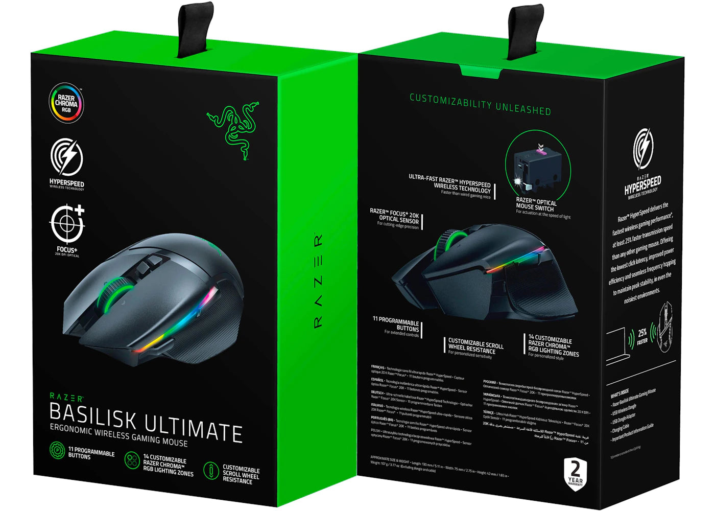Razer Basilisk Ultimate Wireless Gaming Mouse RZ01-03170200-R3U1