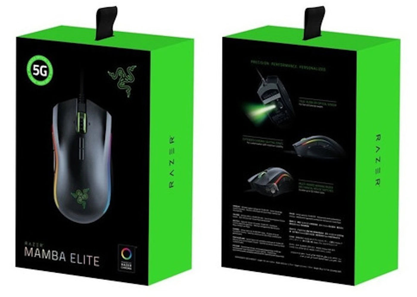 Razer Mamba Elite Wired Optical Gaming Mouse RZ01-02560100-R3U1 Black