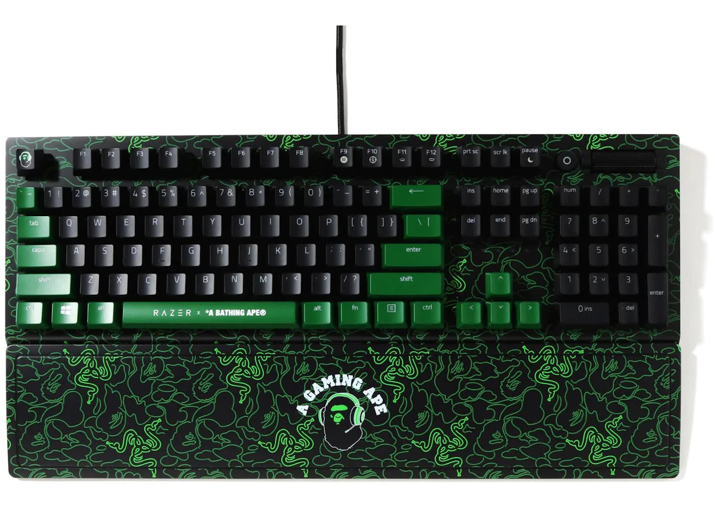 Razer x BAPE Neon Camo BlackWidow V3 Green Keyboard (US) RZ03-03543000-R3M1