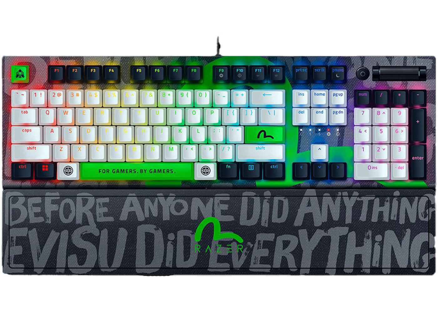 Razer x EVISU BlackWidow V3 (Green Switch) Mechanical Gaming Wired Keyboard RZ03-03543200-R3M1