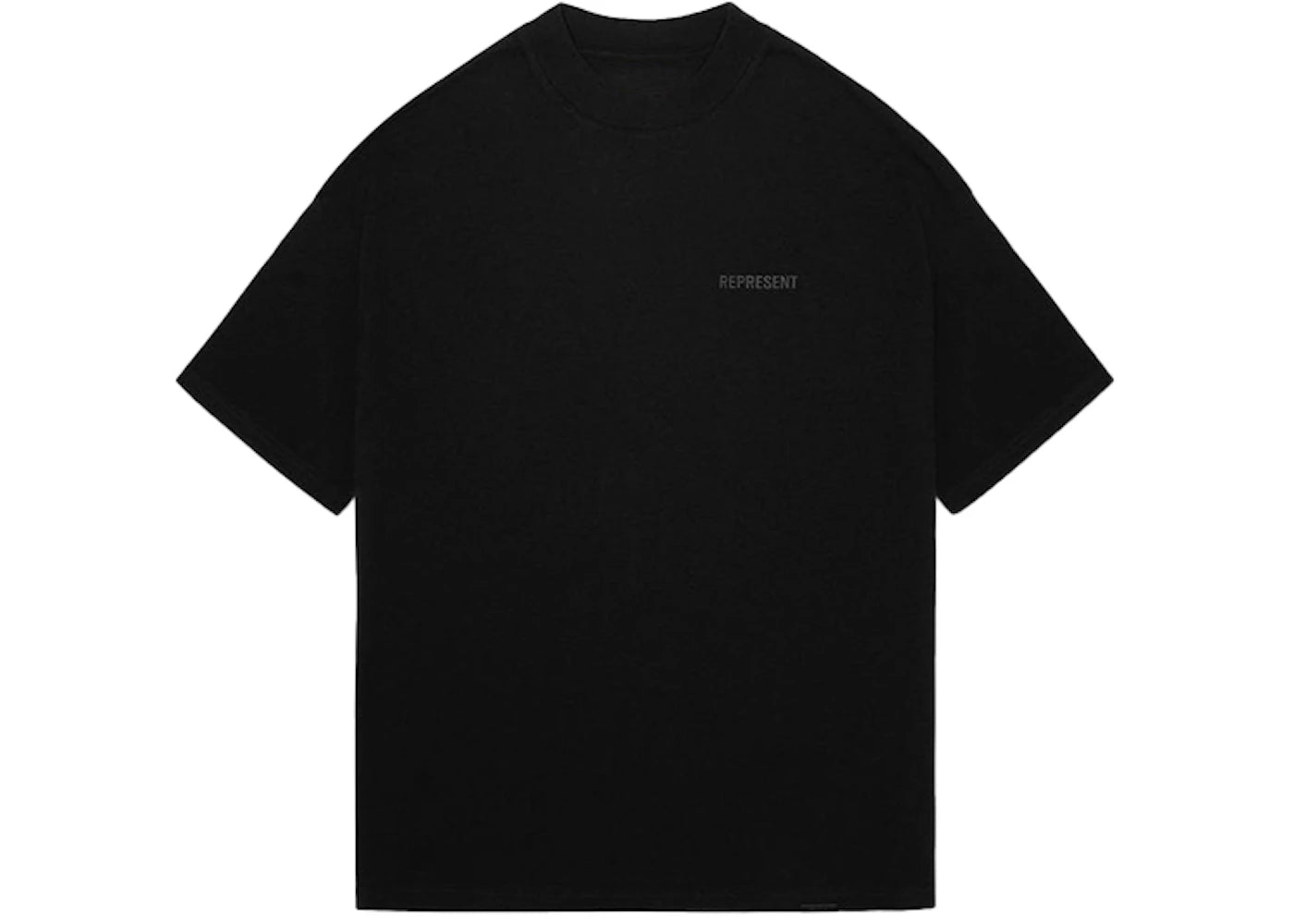 Represent Blank Oversized T-Shirt All Black