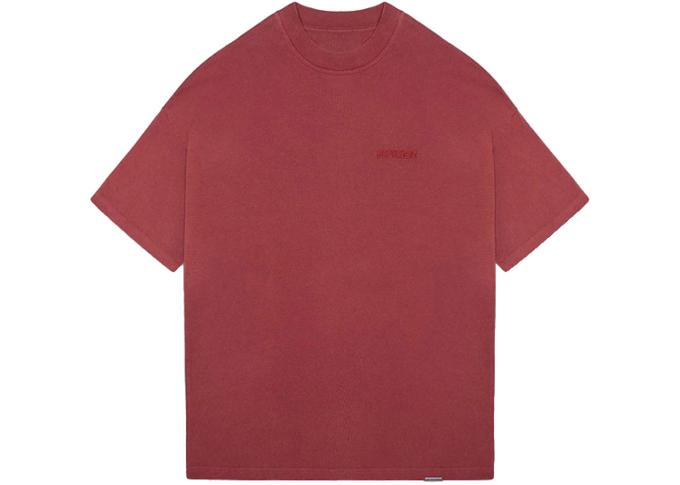 Represent Blank Oversized T-Shirt Vintage Red