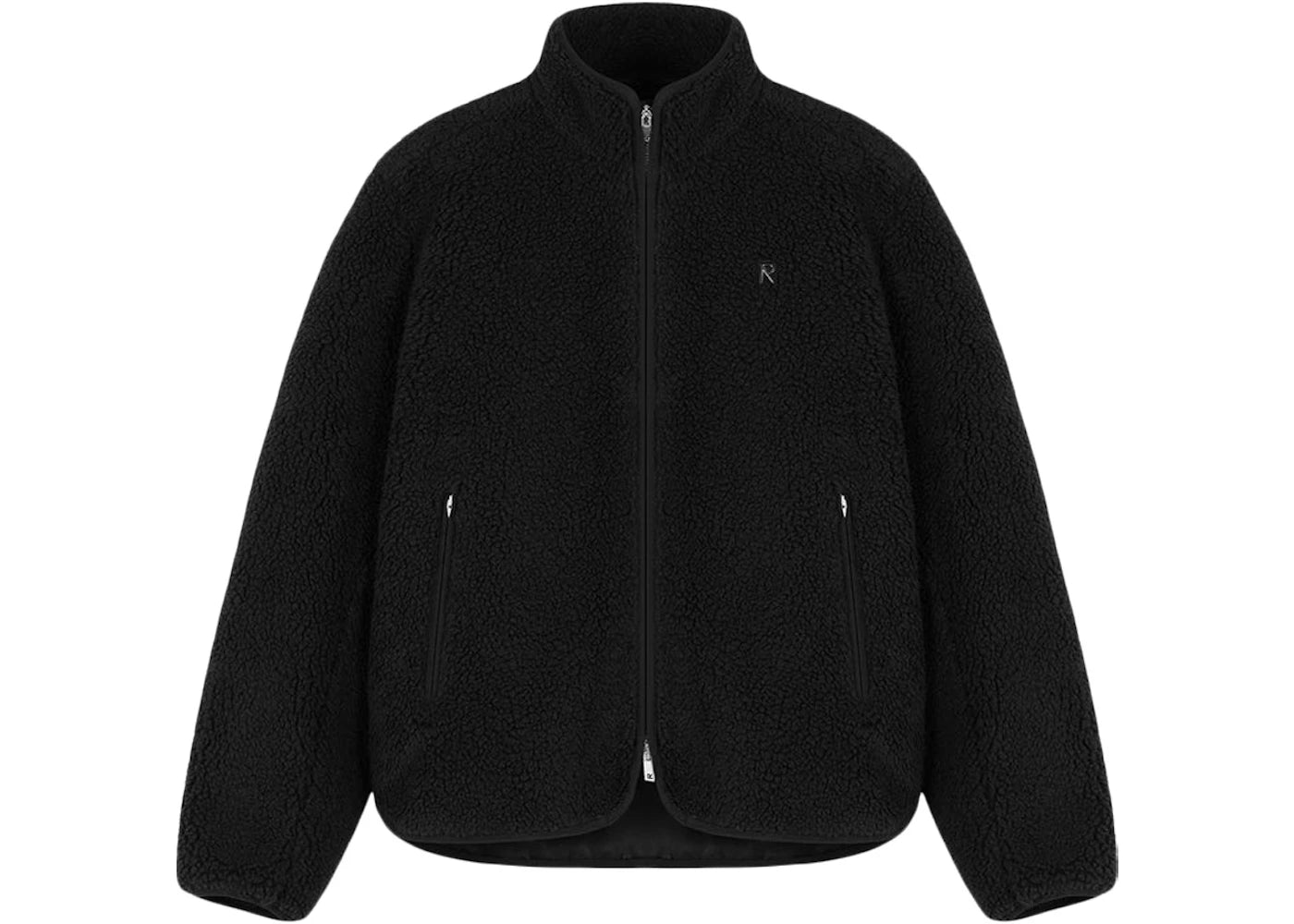 Represent Fleece Zip Through Jacket Black