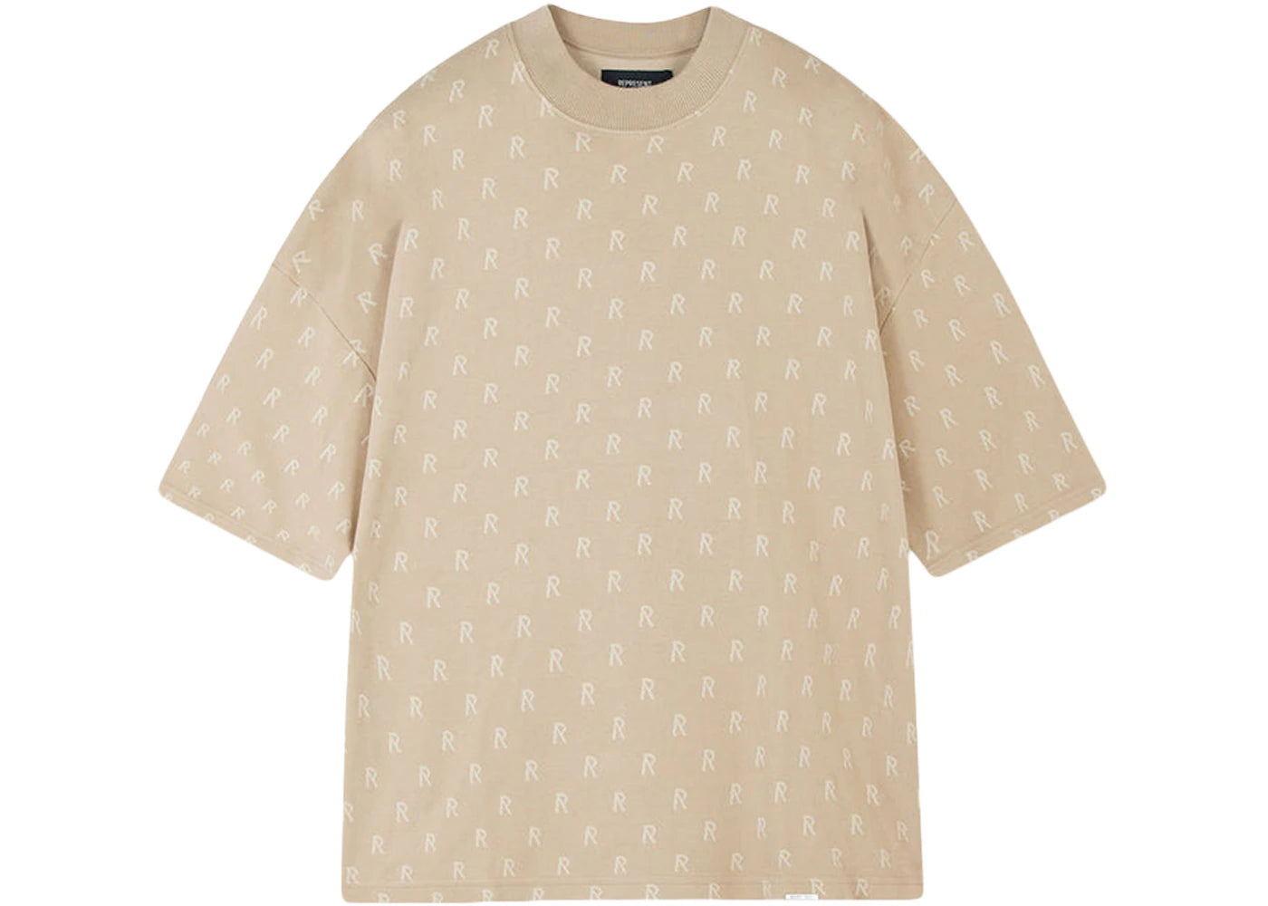 Represent Intarsia Initial T-Shirt Wheat
