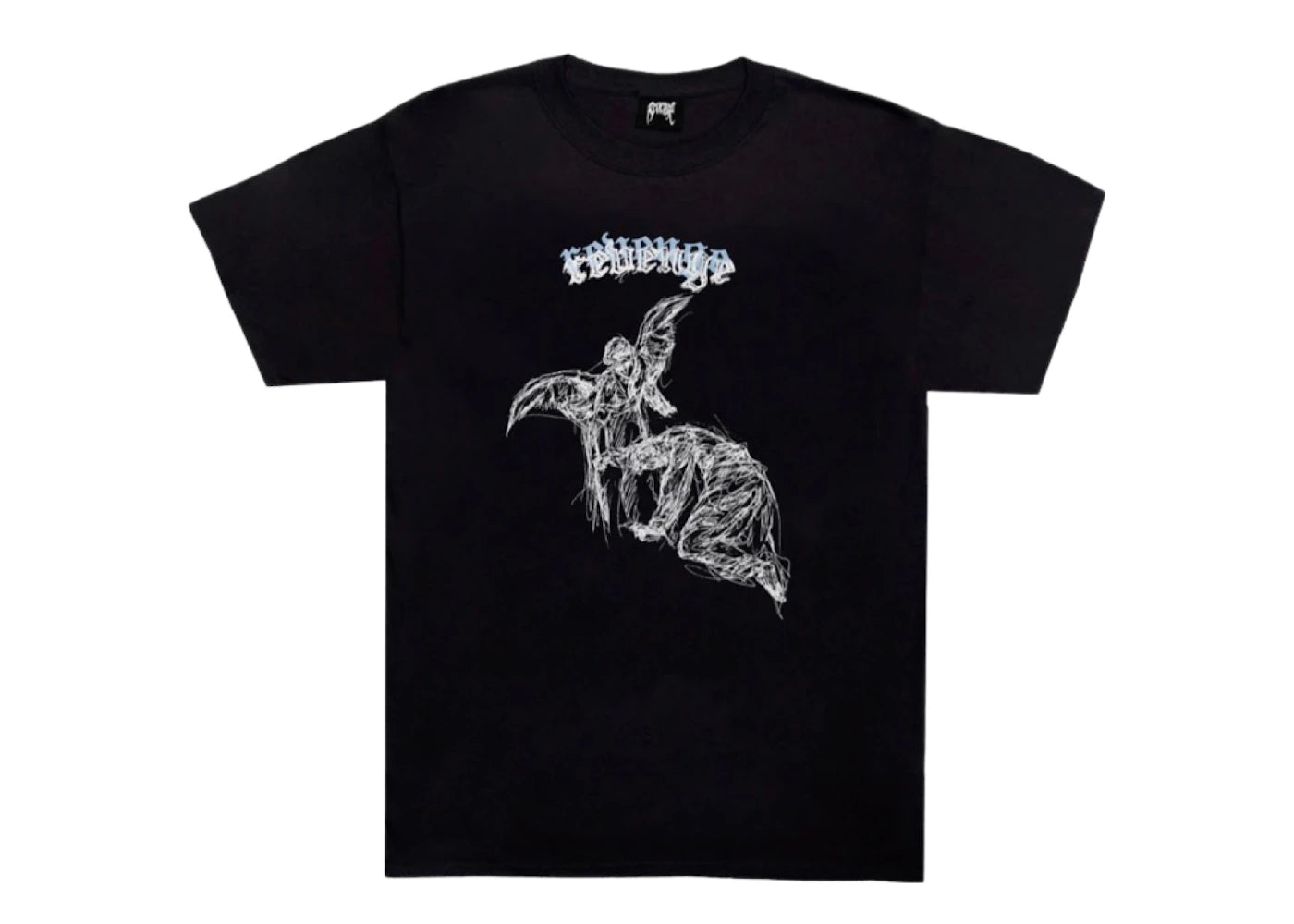 Revenge Angel Sketch T-shirt Black