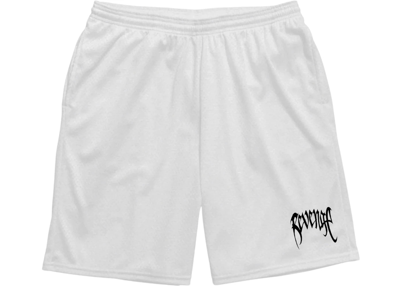 Revenge Basic Mesh Shorts White/Black (SS26)