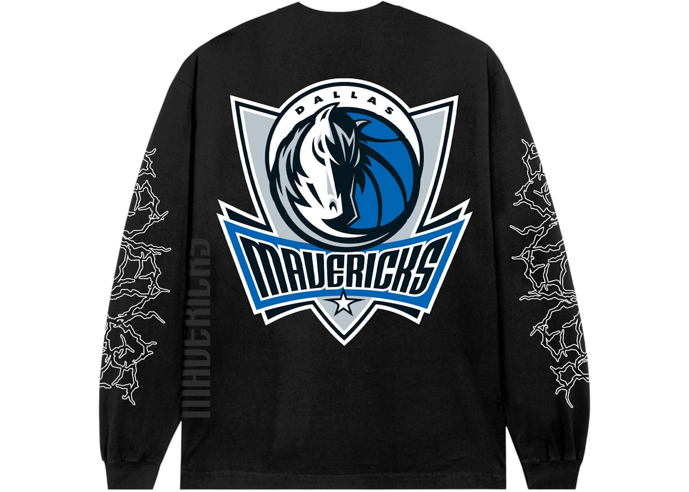Revenge Dallas Mavericks Lightning Logo L/S Tee Black