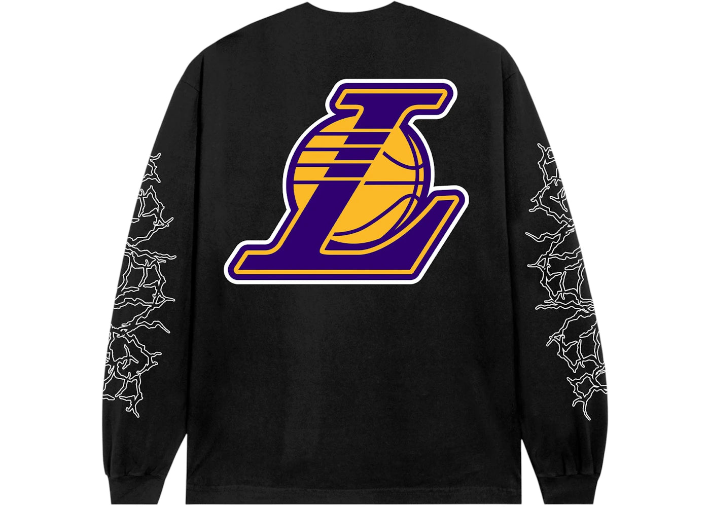 Revenge Los Angeles Lakers Lightning Logo L/S Tee Black