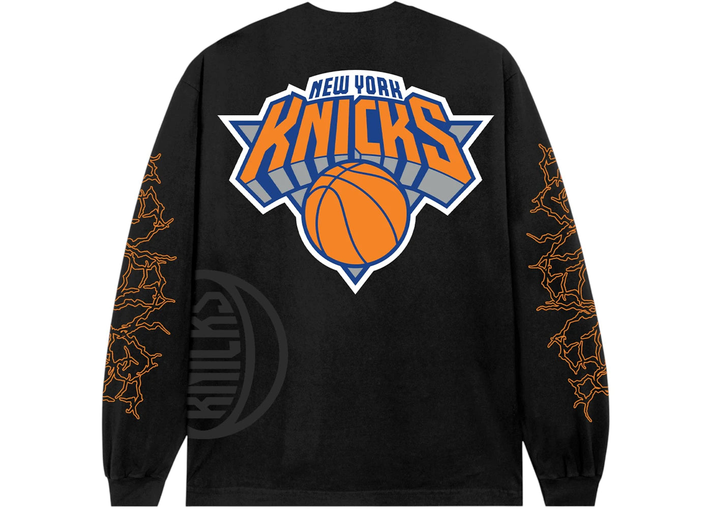 Revenge New York Knicks Lightning Logo L/S Tee Black