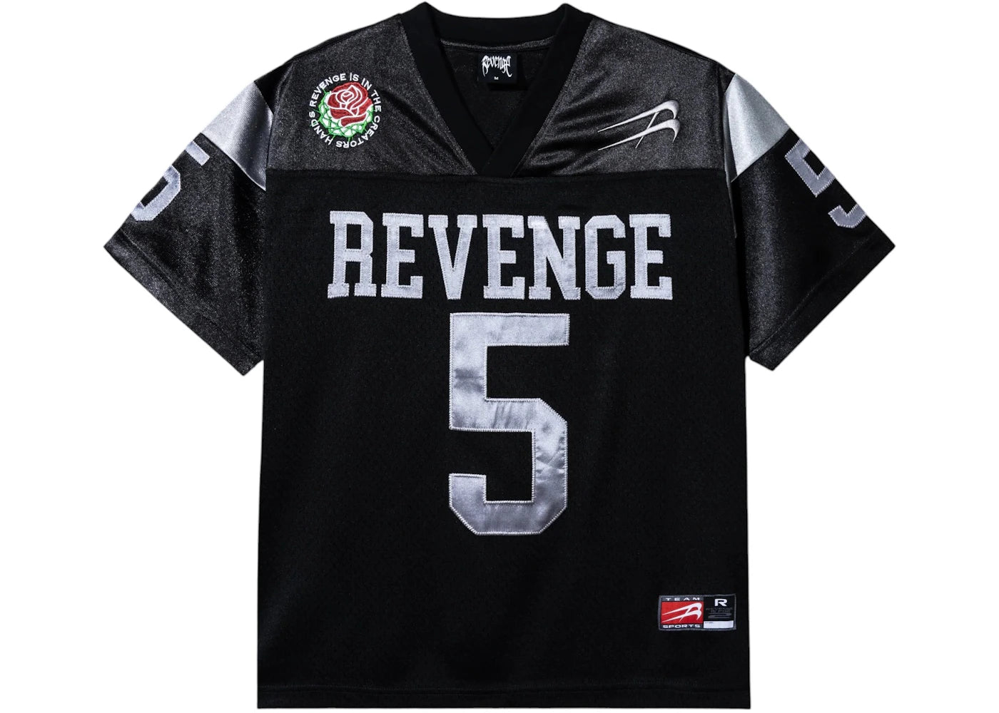 Revenge Rose Football Jersey Black